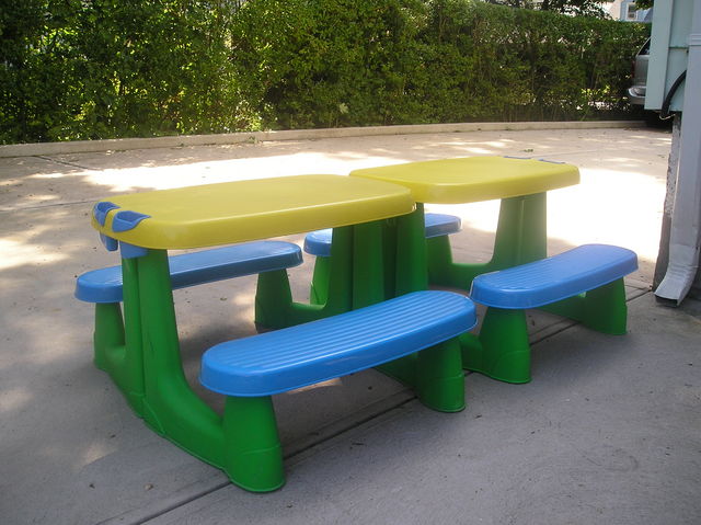 Picnic tables